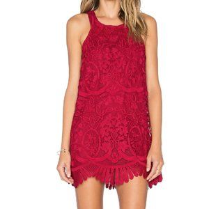 Caspian Shift Dress Lovers and Friends, Size Medium, Color Merlot